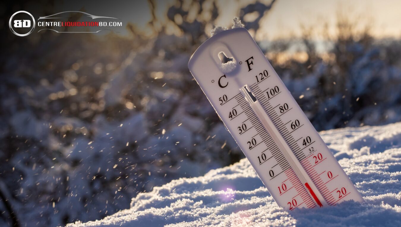 Vehicle fuel-consumption test in cold Quebec winter conditions